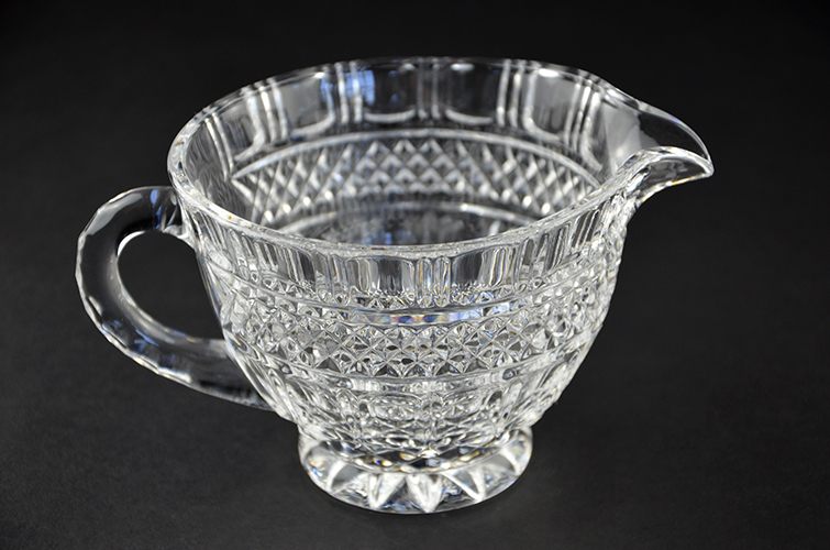 Shannon 24% Lead Crystal Clear Glass Creamer Serving Pitcher Irish Made in Ireland