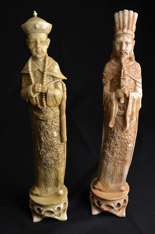 Chinese Resin Figurines Statues Four Wise Men Museum Oriental Asian Art China