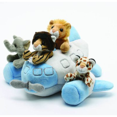 Unipak Designs Plush Stuffed Animal Toys Kids Forest Tree Dinosaur Unicorn Airplane House